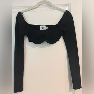 Long sleeve crop top